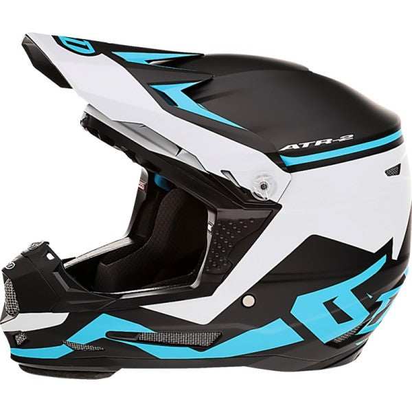 Casque de Motocross ATR-2 Drive Junior Bleu Clair de droite