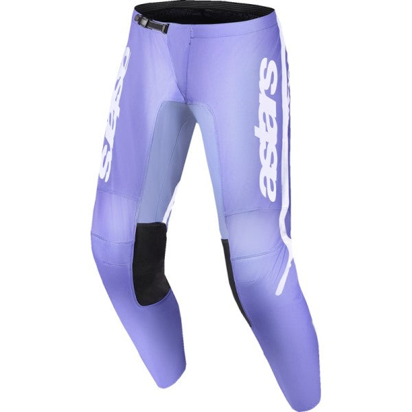 Pantalon de Motocross Stella Fluid Apex Femme Blanc/Mauve de face