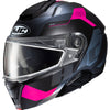 Casque Modulaire de Motoneige CARST Gris/Rose
