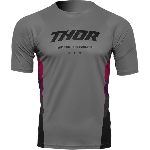 Chandail de Vélo Assist React Thor Gris, de face