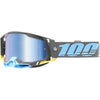 Lunettes de Motocross Racecraft 2 à Lentille Miroir Gris/Bleu