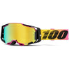 Lunettes de Motocross Armega à Lentille Miroir Rose/Jaune