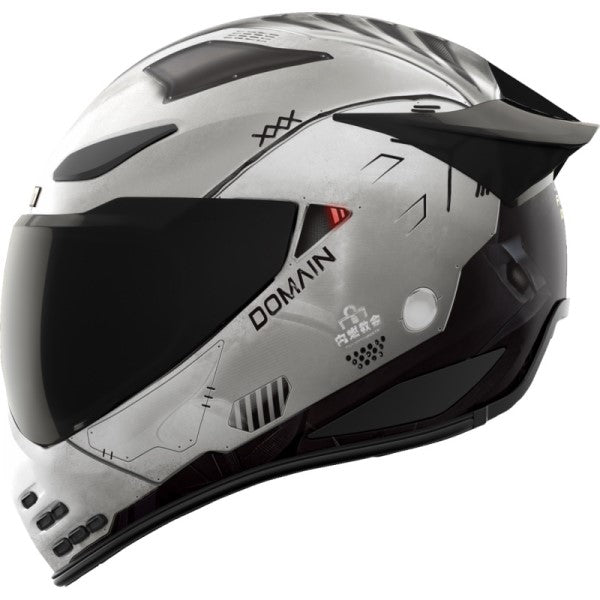 Casque Intégral de Moto Domain Future Proof Gris de droite