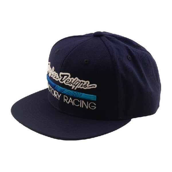 Casquette à Visière Plate Snapback Factory Racing Bleu