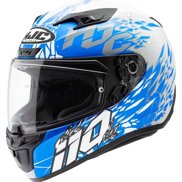 Casque Intégral de Moto I10 Pitfull Gris/bleu