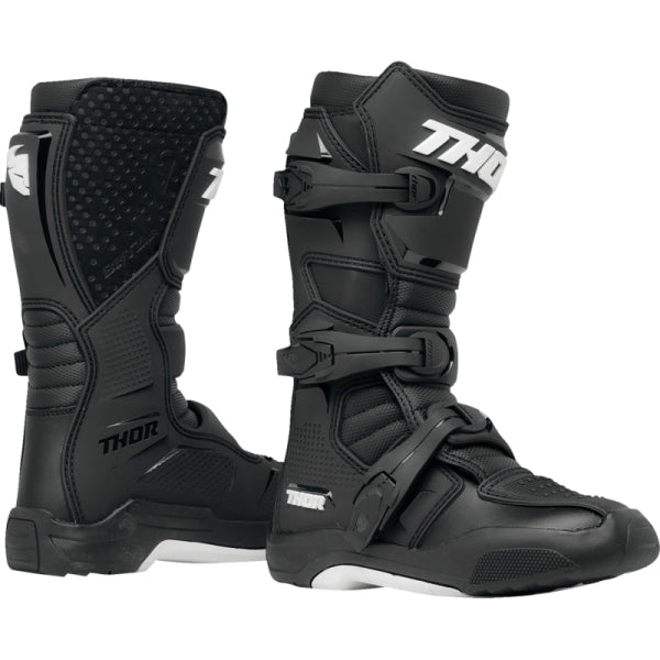 Bottes de Motocross Blitz XR Junior Thor Noir/Blanc, paire  