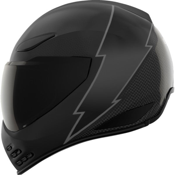 Casque Intégral de Moto Domain Slabtown Noir de droite