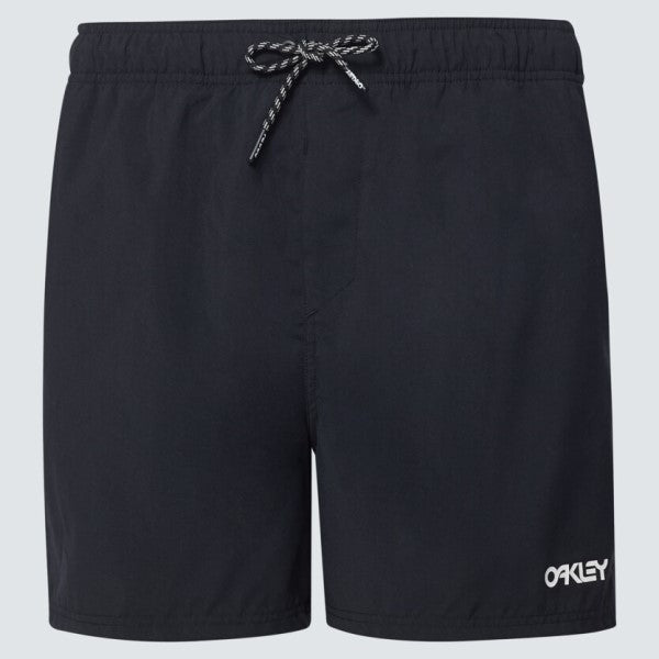 Short Beach Volley 16" Noir de Face