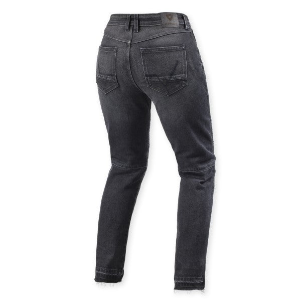 Jean de Moto Chino Mason 2 Femme Noir, Dos