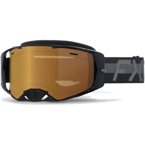 Lunettes de Motoneige Factory Ride Noir Ops incliné de face