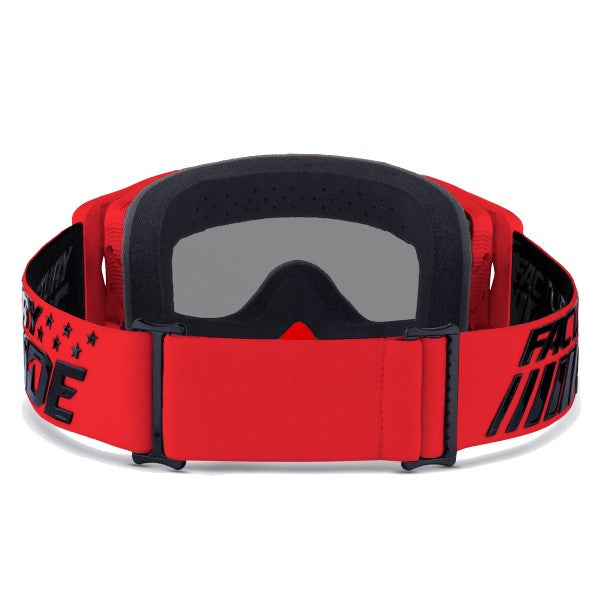 Lunettes de Motoneige Factory Ride Rouge de dos