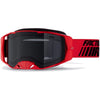 Lunettes de Motoneige Factory Ride Rouge incliné de face