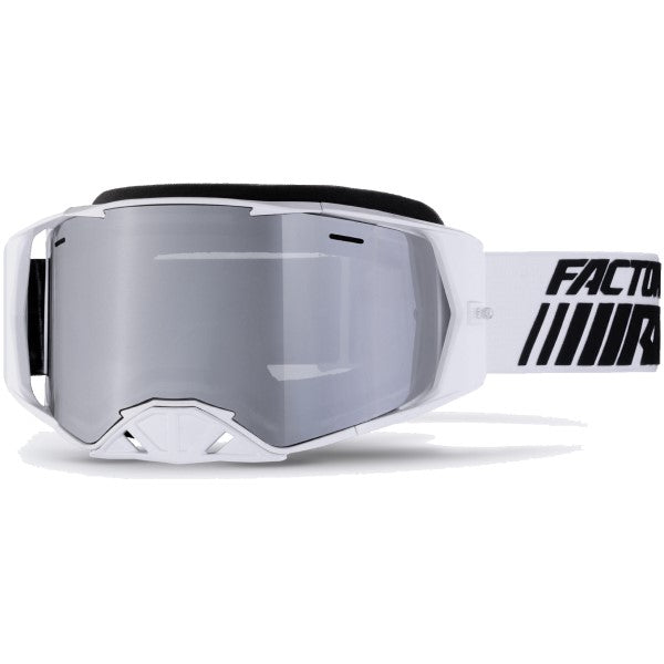 Lunettes de Motoneige Factory Ride Blanc incliné de face