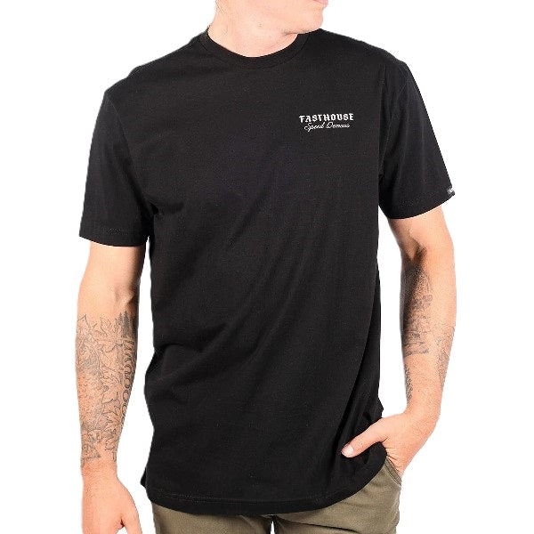 T-Shirt Fallen/Fasthouse/noir de face