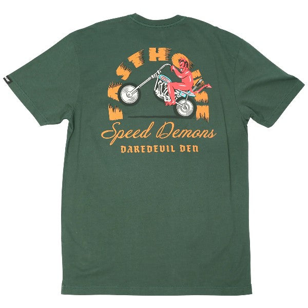 T-Shirt Fallen/Fasthouse/gris vert de dos