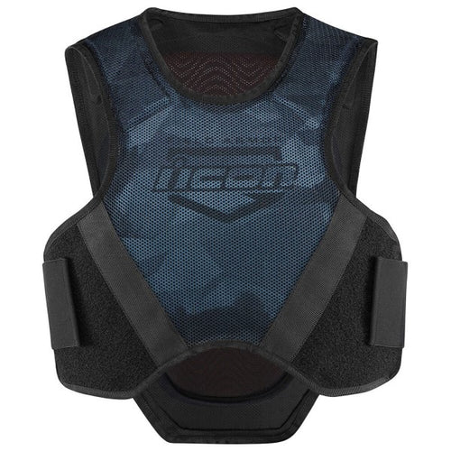 Plastron de Moto Field Armor Softcore bleu, en face