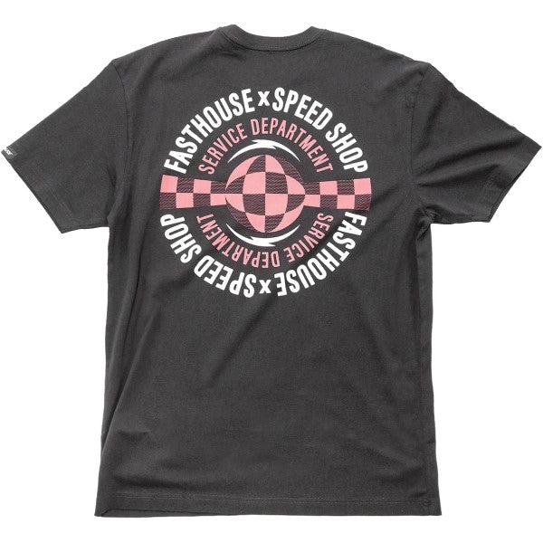 T-Shirt Finch Noir/Rose de dos