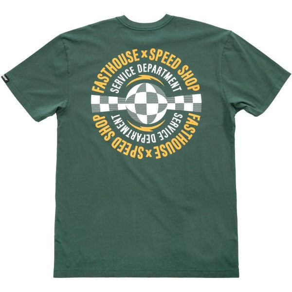 T-Shirt Finch Vert/Blanc de dos