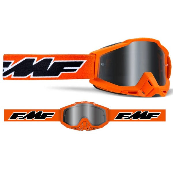 Lunettes de Motocross Powerbomb Miroir orange, en face