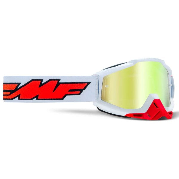 Lunettes de Motocross Powerbomb Miroir blanc r, côté droit