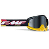 Lunettes de Motocross Powerbomb Miroir noir jaune, côté droit