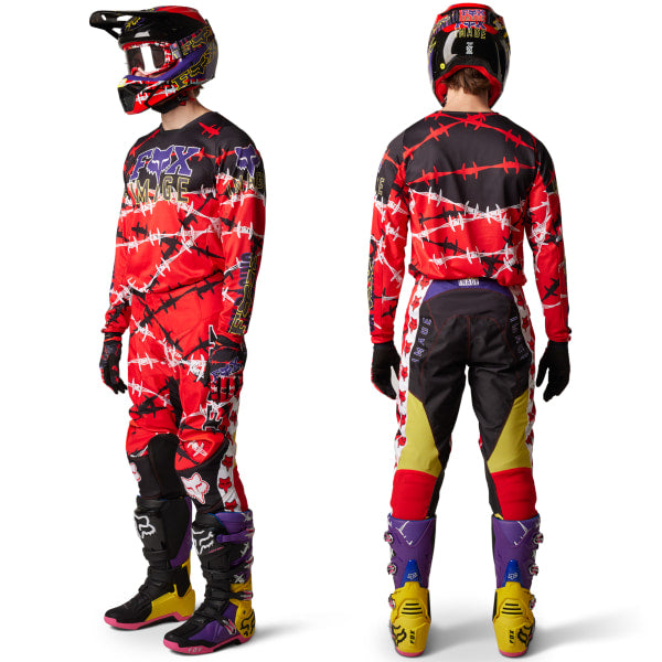 barbed wire motorcycle helmet Motocross Helmet V1 Barbed Wire SE Limited Edition - Clearance