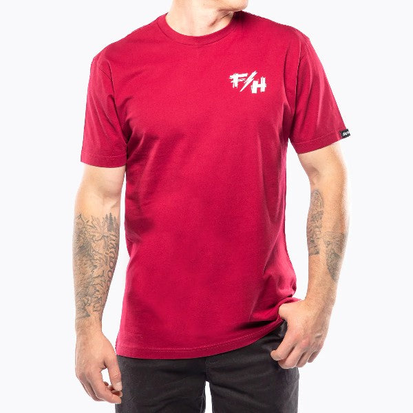 T-Shirt Fray/Fasthouse/rouge de face