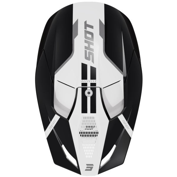 Casque Furious Bolt Noir/Blanc Dessus