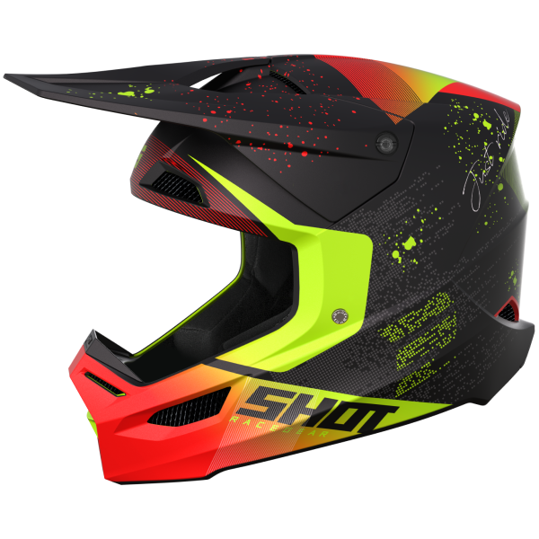 Casque Furious Matrix Rouge Gauche