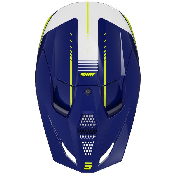 Casque Furious Peak Bleu/Jaune Dessus