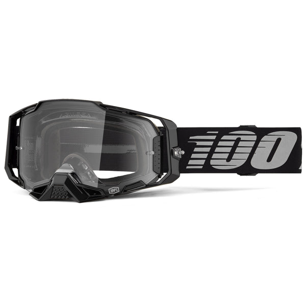 Lunettes de Motocross Armega Lentille Claire Noir/Gris