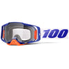 Lunettes de Motocross Armega Lentille Claire  Blanc/Orange