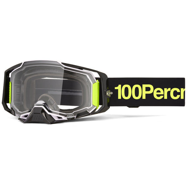 Lunettes de Motocross Armega Lentille Claire Noir/Jaune