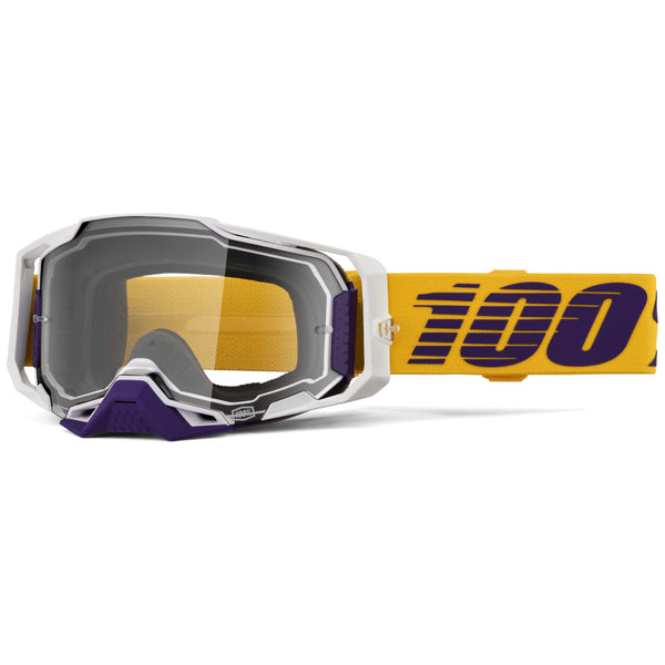 Lunettes de Motocross Armega Lentille Claire Jaune
