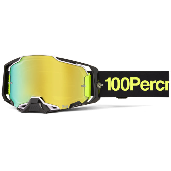 Lunettes de Motocross Armega Lentille Miroir Noir/Jaune