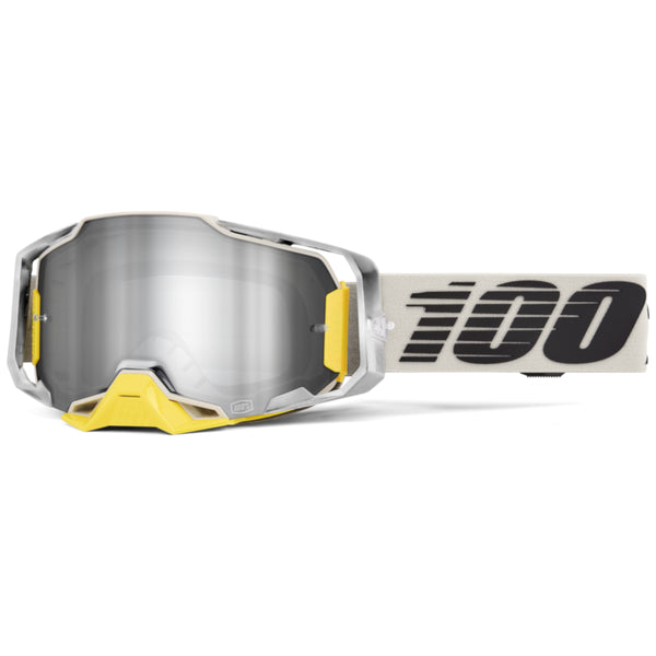 Lunettes de Motocross Armega Lentille Miroir Gris/Jaune