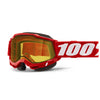 Lunettes de Motoneige Accuri 2 Lentille Claire Rouge