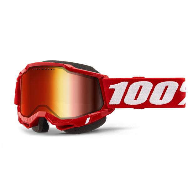 Lunettes de Motoneige Accuri 2 Lentille Miroir, Rouge