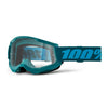 Lunettes de Motocross Strata 2 Lentille Clair Bleu/Vert