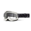 Lunettes de Motocross Strata 2 Lentille Clair Gris/Noir