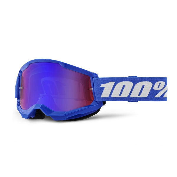 Lunettes de Motocross Strata 2 Lentille Miroir Bleu