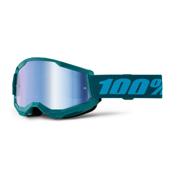 Lunettes de Motocross Strata 2 Lentille Miroir Bleu/Vert