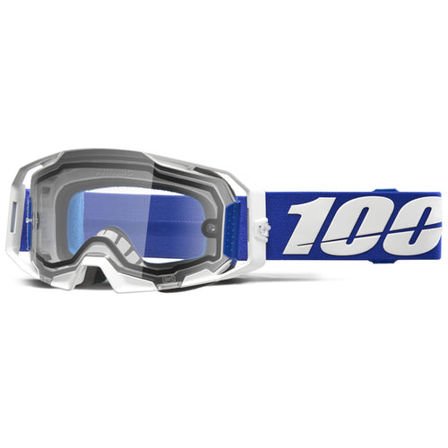 Lunette de Motocross Armatic Enduro Lentille Claire, Bleu