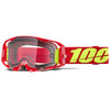 Lunette de Motocross Armatic Enduro Lentille Claire, Rouge