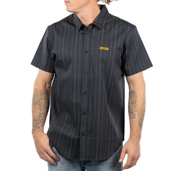 Chemise Gallery Button Up/Fasthouse/noir de face