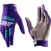Gants de Motocross 2.5 X-Flow Leatt Violet, intérieur & extérieur 
