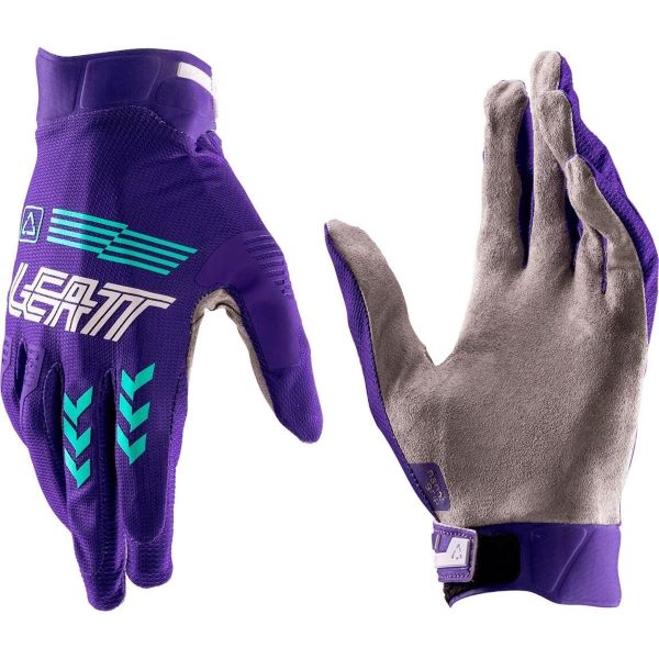 Gants de Motocross 2.5 X-Flow Leatt Violet, intérieur & extérieur 
