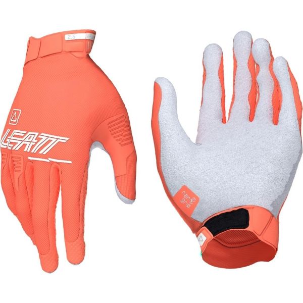 Gants de motocross 2.5 X-Flow pour Femme Leatt Corail, intérieur & extérieur 