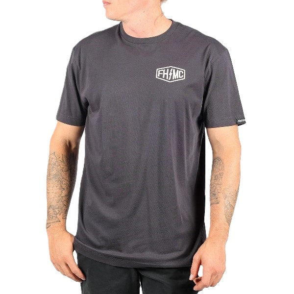 T-Shirt Gibson/Fasthouse gris/noir de fa ce