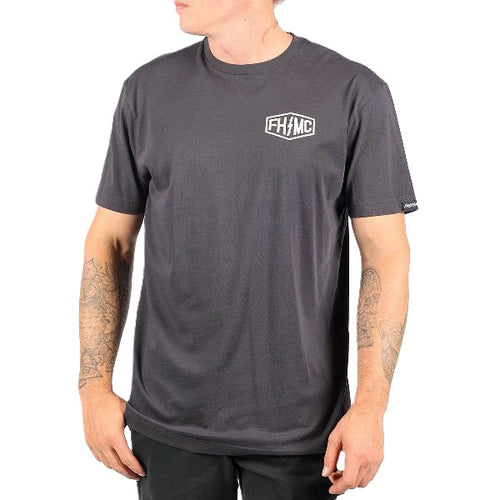 T-Shirt Gibson/Fasthouse gris/noir de fa ce